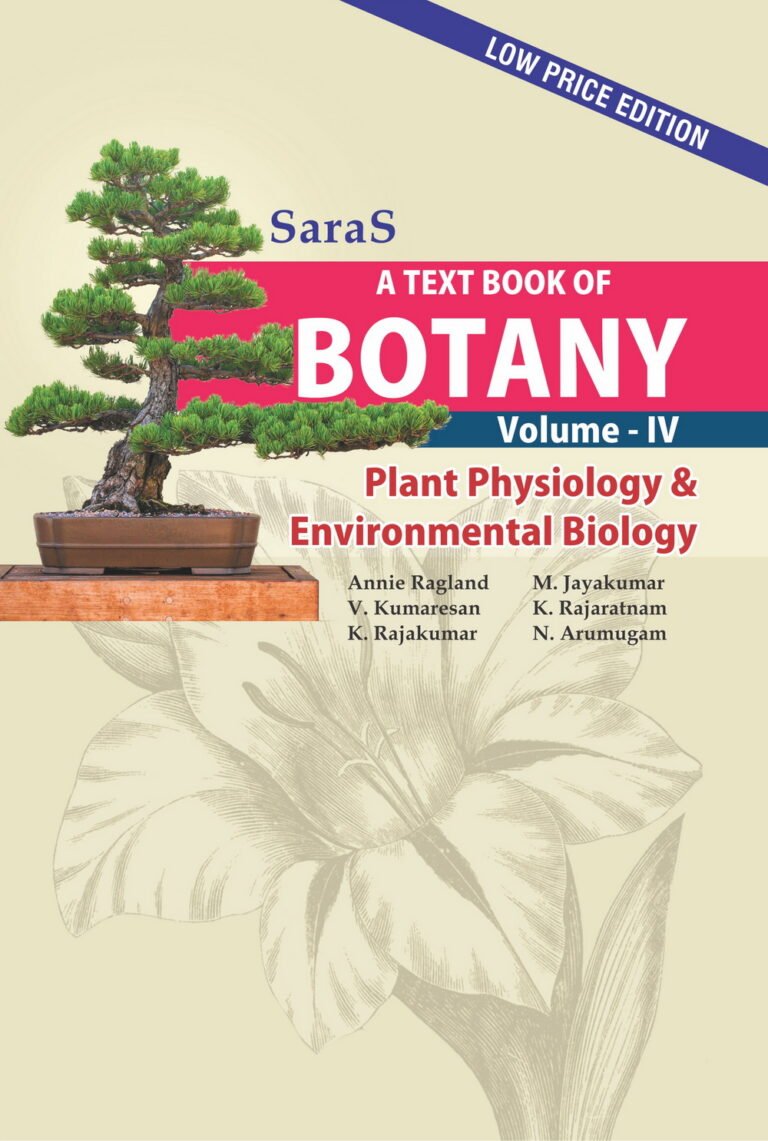 A Text Book of Botany Volume 4 (Plant Physiology and Environmental Biology) Saras Publication