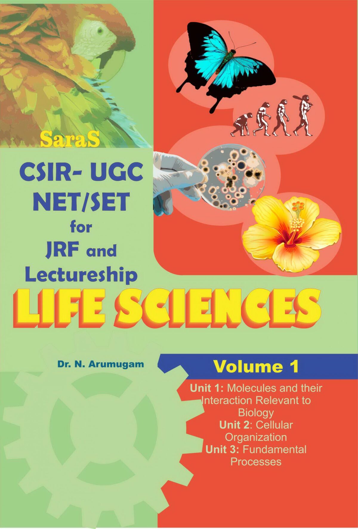 CSIR UGC NET SET Life Science Volume 1 Saras Publication Books for NEET, School Guides, NET